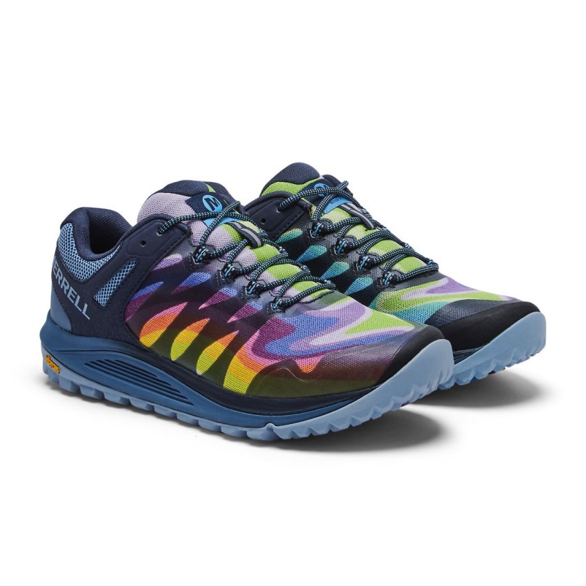 Chaussure Trail Merrell Nova 2 Rainbow Bleu/Multicolore Homme | R.F.BHAG